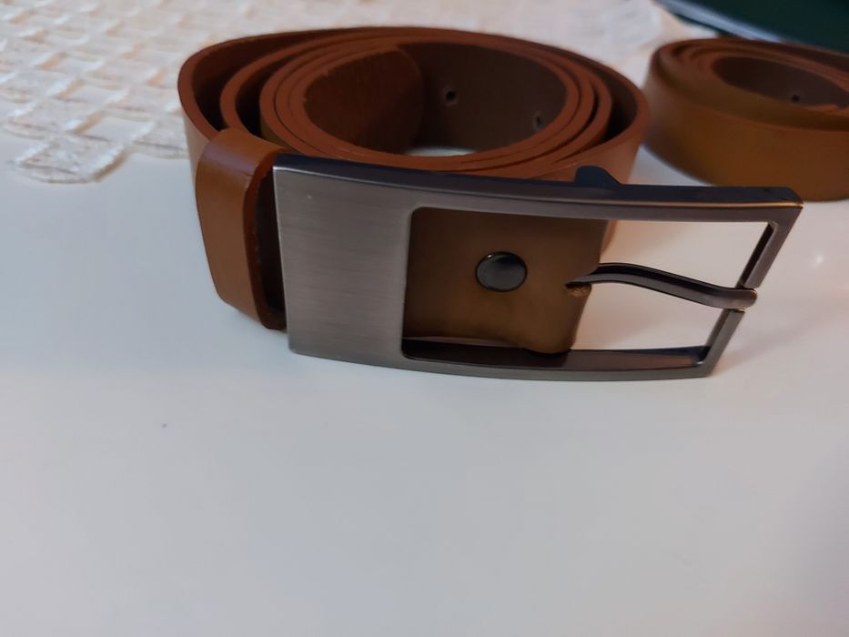 Pasek skórzany Badura nowy