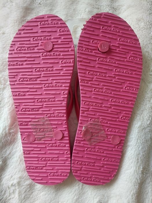Klapki Japonki Calvin Klein różowe 36