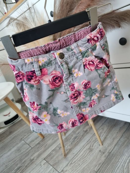 Spódniczka kwiaty kwiatki H&M 122