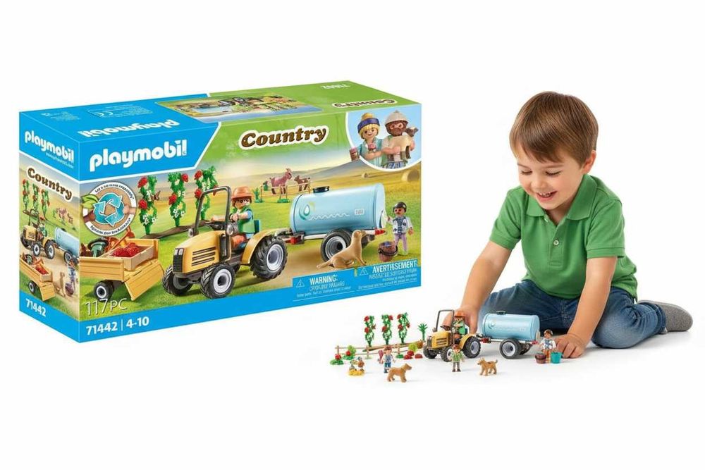 Zestaw PLAYMOBIL 71442 Country Traktor z przyczepą i zbiornik na wodę