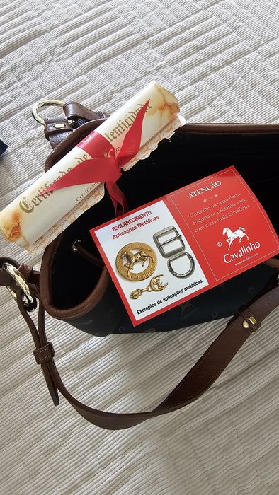 Bolsa Cavalinho preta e castanho