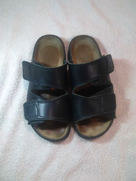 Мужские фирменные,кожаные шлепанцы