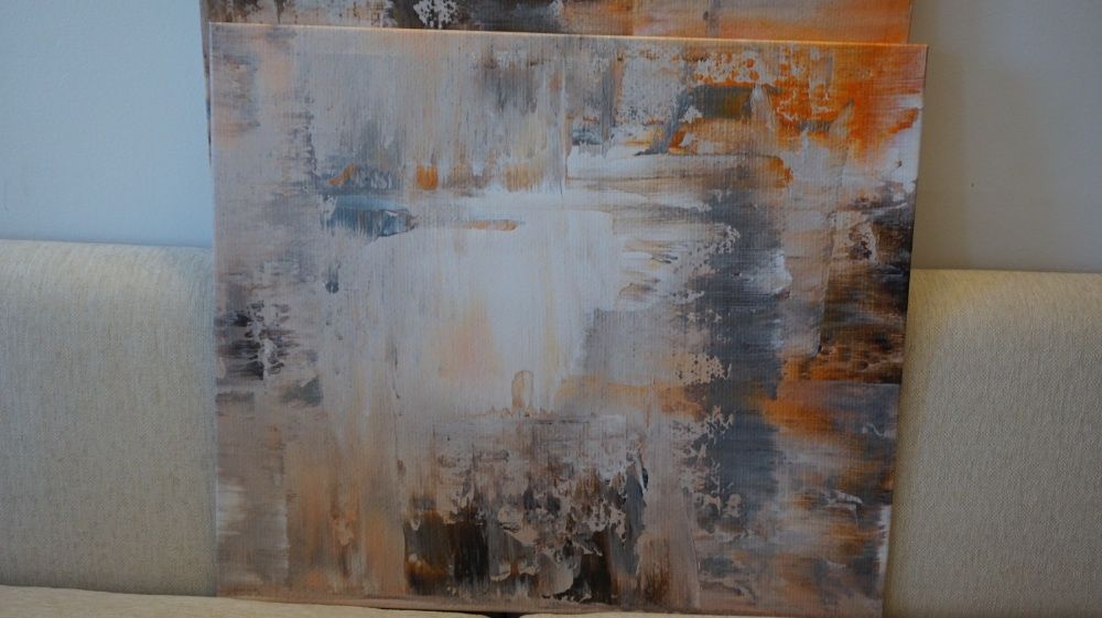 Obraz druk na płótnie abstrakcja 2 szt 70 x 60