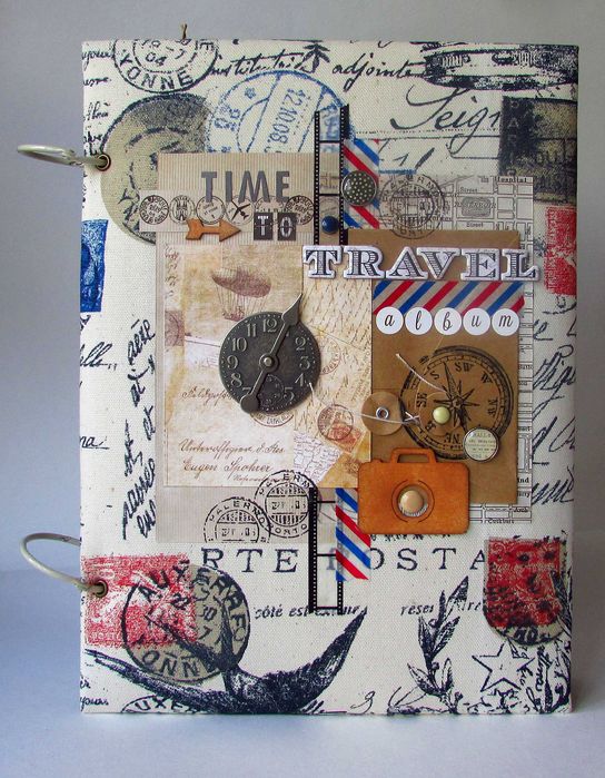 Альбом ручной работы, скрапбукинг альбом