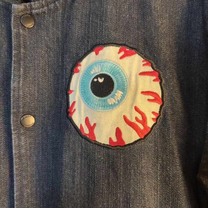 Вінтажна джинсова куртка-бомбер MISHKA NYC розмір L - XL