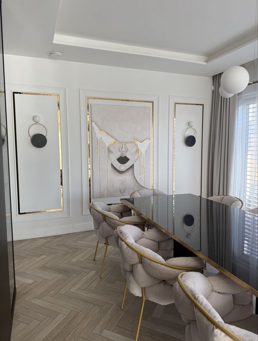 Kinkiet zloto czarny mleczna kula