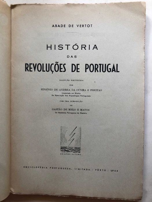 História das Revoluções de Portugal - Abade de Vertot