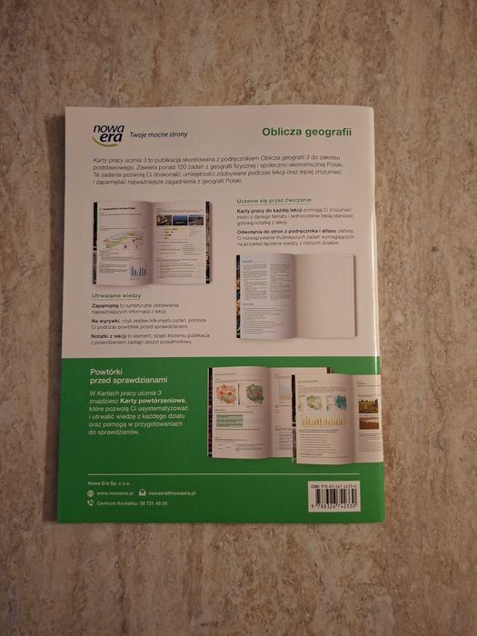 Karty pracy ucznia "Oblicza geografii 3" Nowa era