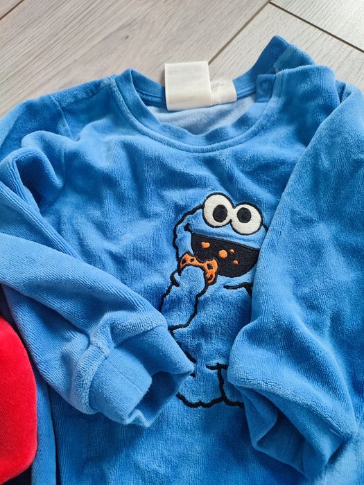 Pajace piżamka welurowa h&m r.92 2 pak