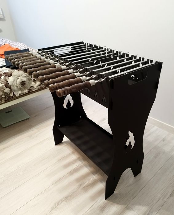 Grill mangał + 12 szaszłyków