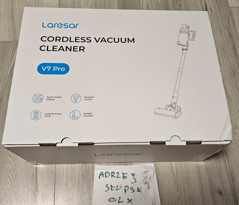 NOWY Laresar V7 PRO Najnowszy bezprzewodowy odkurzacz z zestawem akces