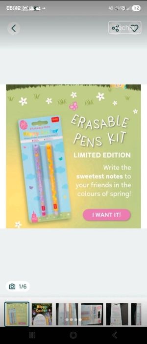 Canetas legami pascoa, ediçao limitada