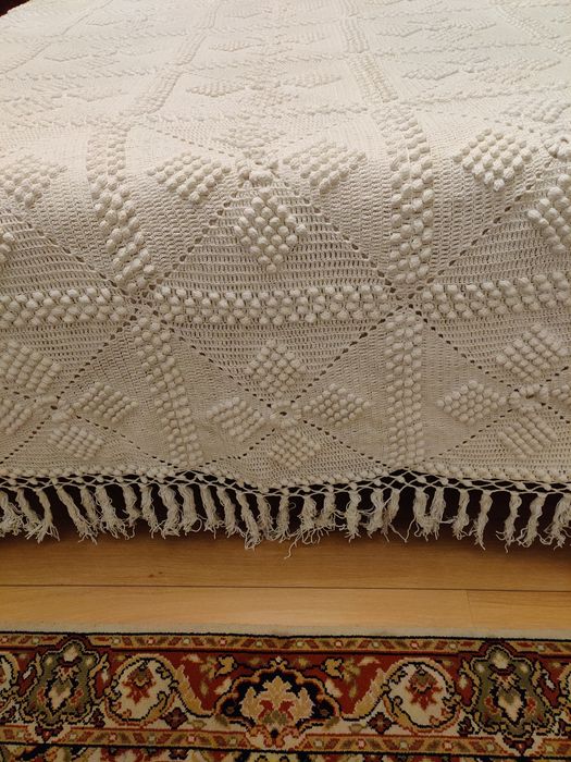 Colcha de crochê de casal