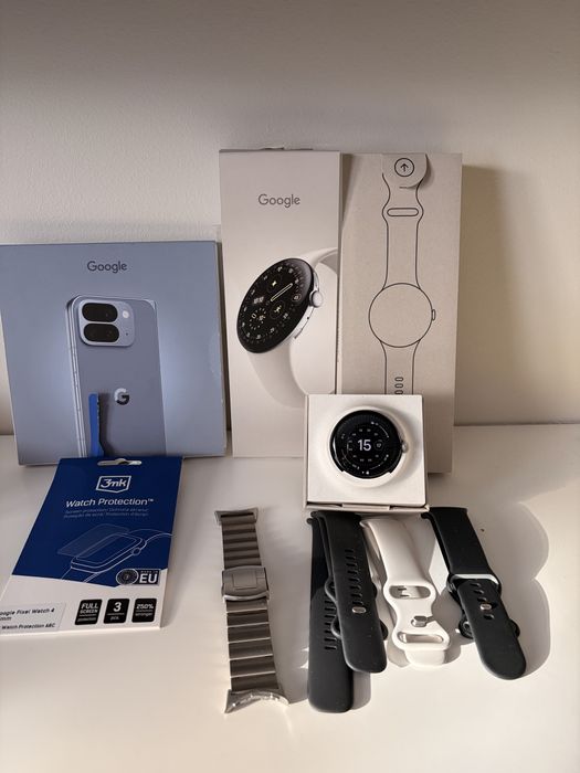 Smartwatch Pixel Watch 4 45 srebrny gwarancja Dodatki wearos