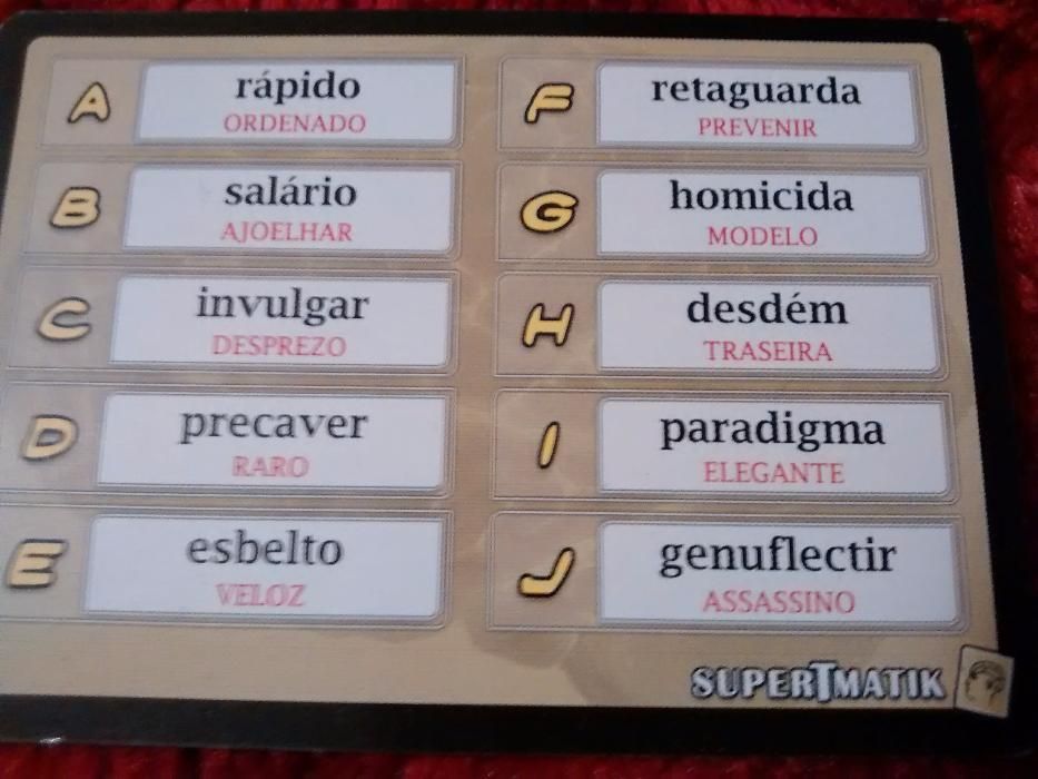 SuperTmatik - Sinónimos. Em bom estado