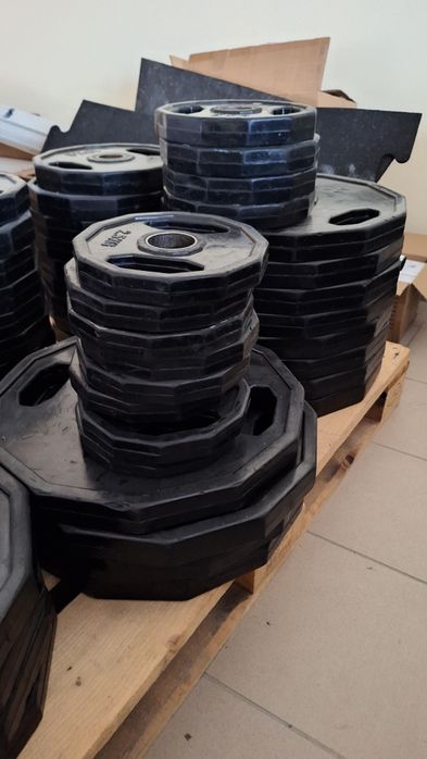 Obciążenie, talerze olimpijskie w gumie