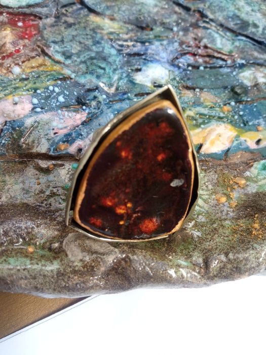 Pierścionek ceramika hand made