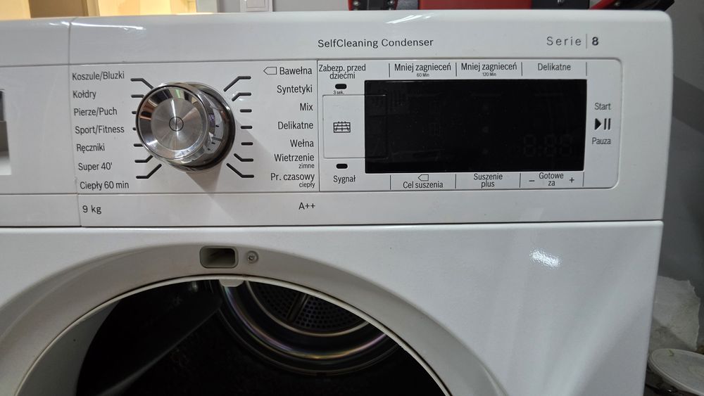 Suszarka BOSCH, seria 8, klasa energetyczna  A++