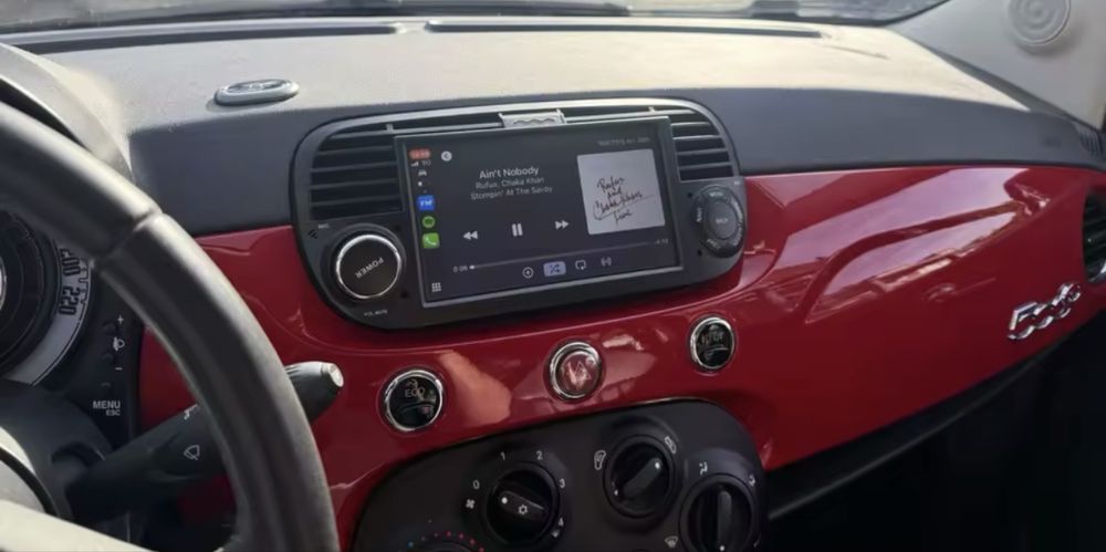 Radios novos fiat 500 com gps dvd bluethoot carplay
