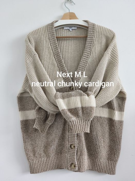 Next M kardigan gruby splot