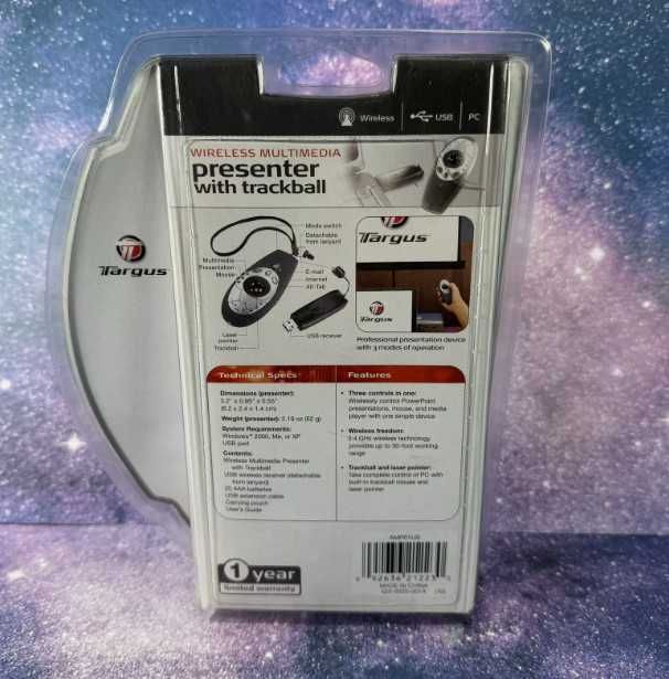 Беспроводная мультимедийная презентационная мышь Targus AMP01US