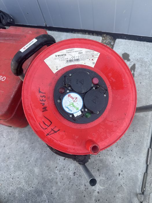 Przedłużacz bębnowy Würth 25m – profesjonalny gruby kabel