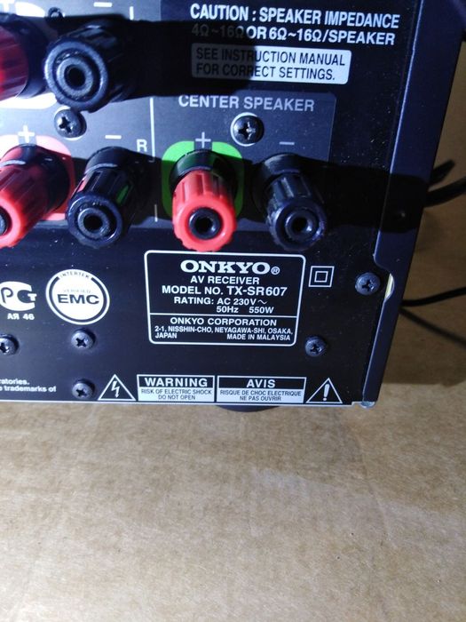 Ресивер АV Onkyo TX-SR607 7.2-канальный  (140 Вт/канал на 6 Ом)