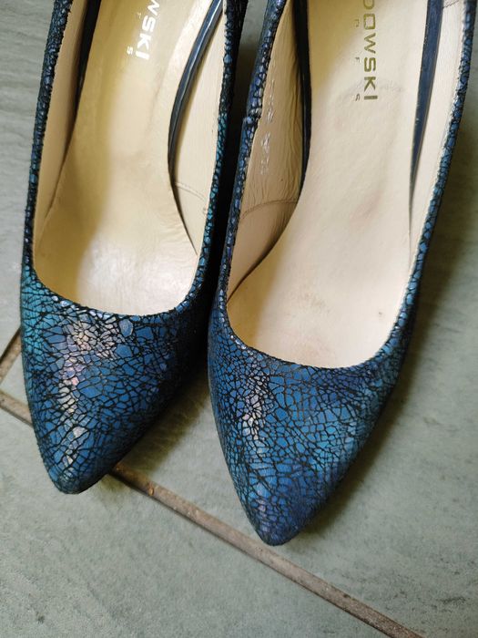 Szpilki buty na obcasie Wodowski skóra 37
