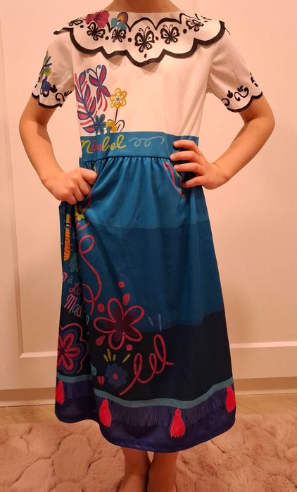 Kostium Przebranie Strój Sukienka Madrigal encanto mirabel H&M 110 116