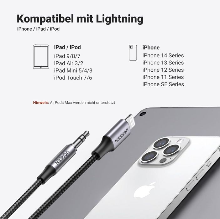 Kabel jack do IPhone’a / IPada