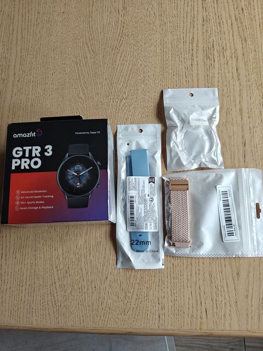 Smartwatch Amazfit GTR 3 Pro Czarny. Nowy