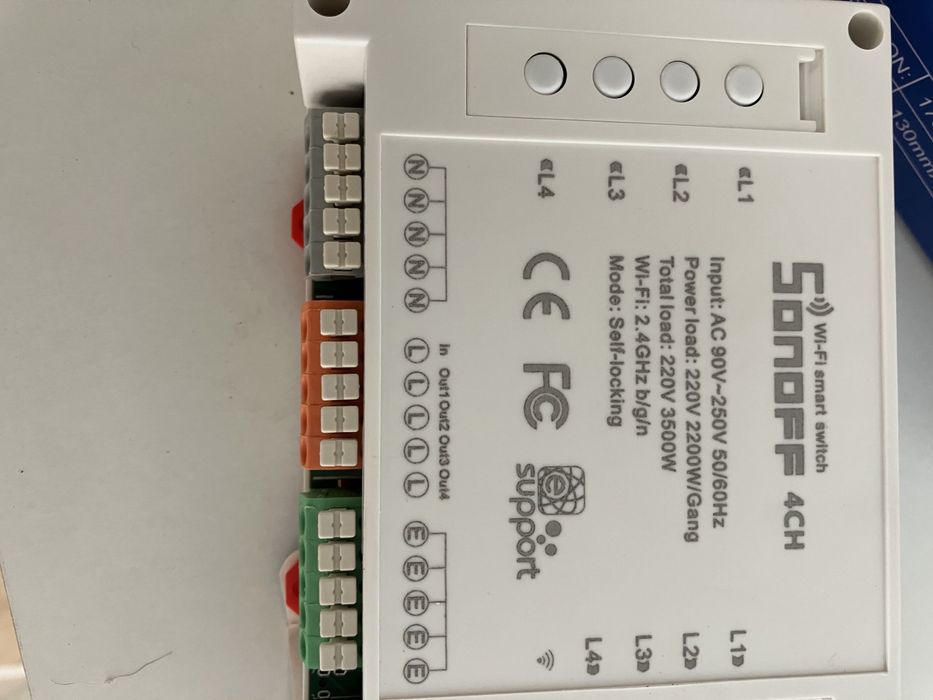 Sonoff wifi 4 canais -novo