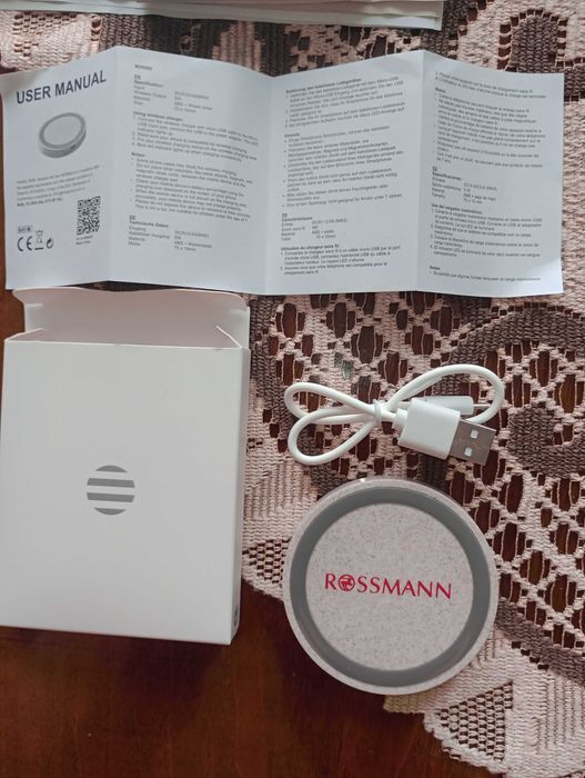 Nowa, nieużywana Ładowarka bezprzewodowa okrągła Rossmann