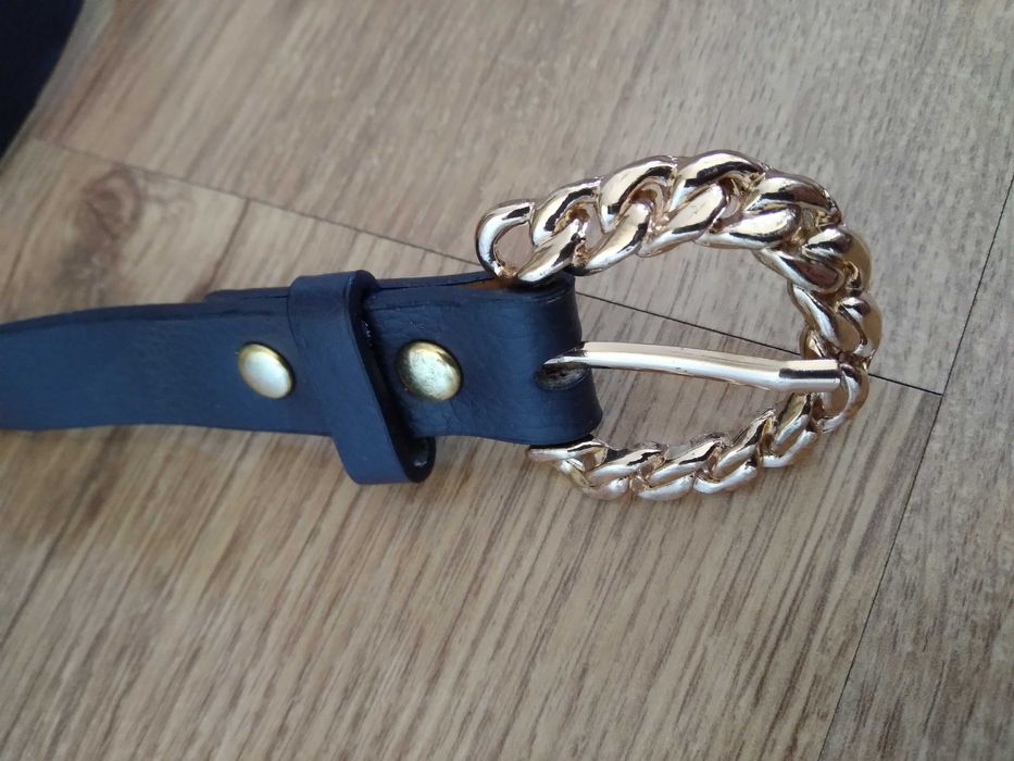 Nowy Pasek Niebieski Eko skóra