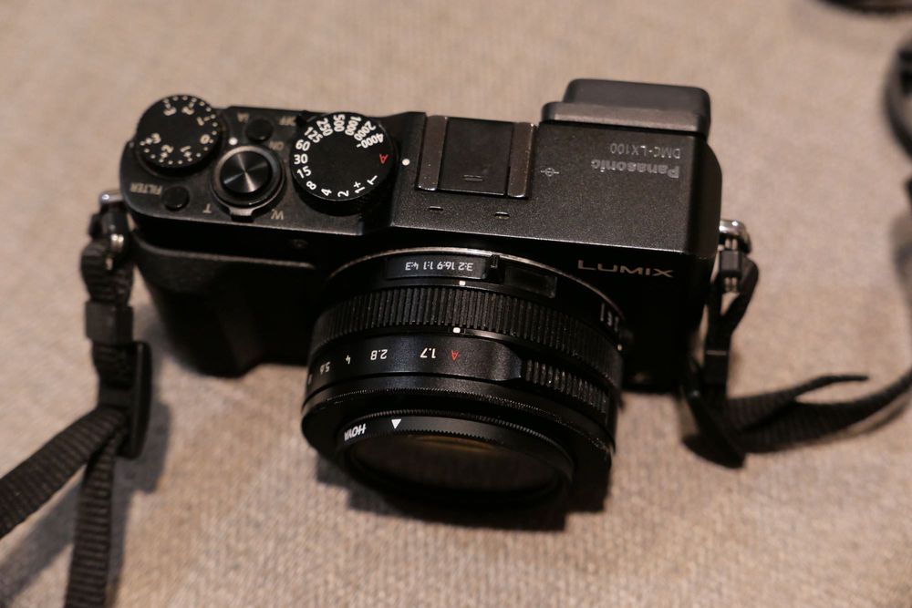 Aparat Panasonic Lumix DMC-LX100 + filtr HOYA PL-CIR