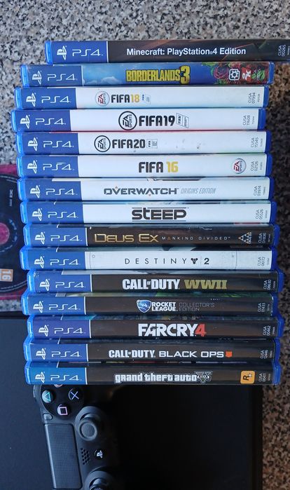 Playstation 4/1 comando/16 jogos