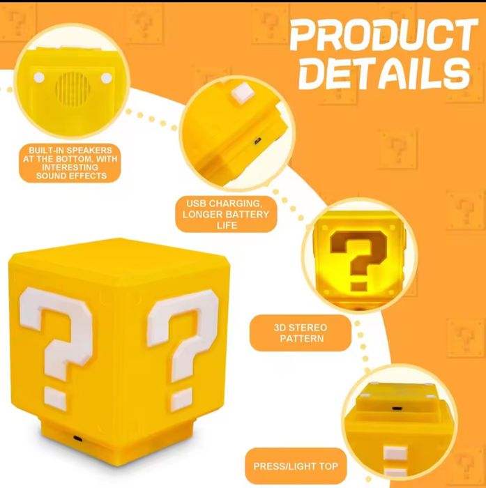 Нічник Супер Маріо