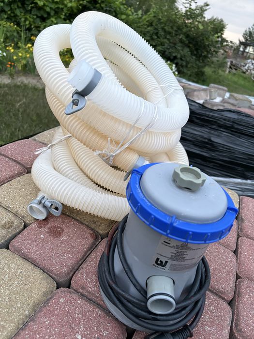 Pompa basenowa do basenu stelażowego rozporowego mała model 58145 25W Flowclear bestway intex węże