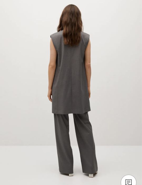 Довгий жилет з кишенями, новий, Mango