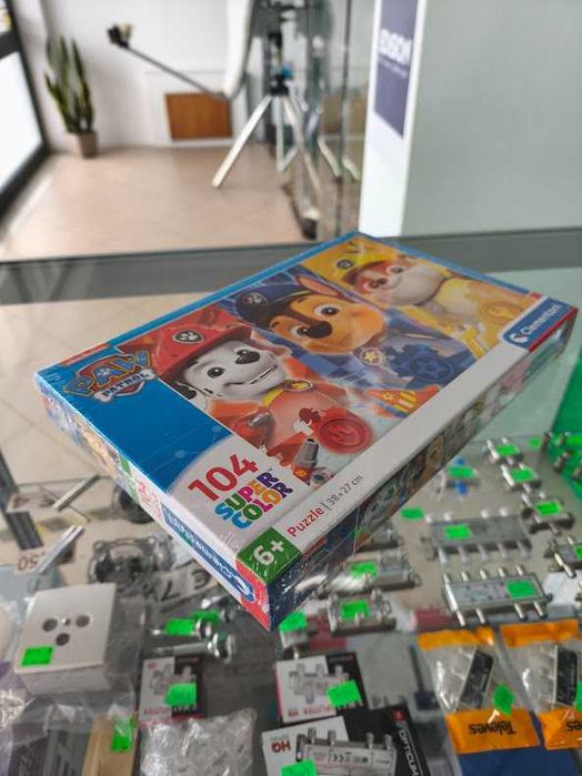 Puzzle Clementoni Patrulha Pata Trio Super Color 38x27cm 104 peças