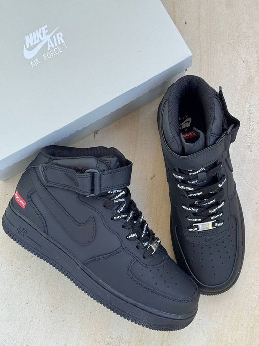 Кеды Nike Air Force 1 x Supreme Mid |Размер: 44 [28см] |