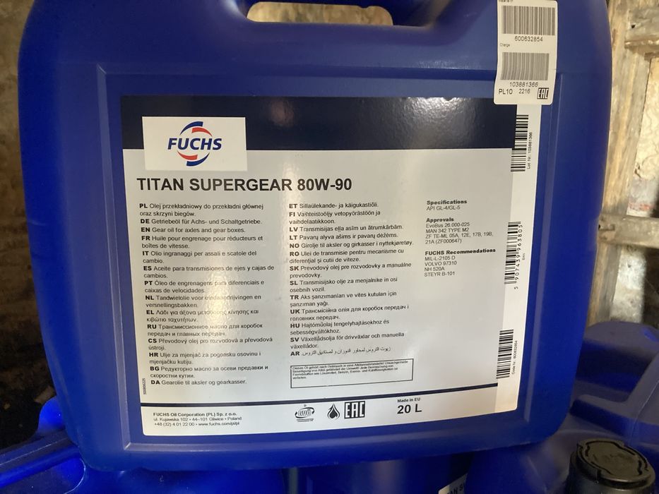 Olej FUCHS Titan Supergear 80W-90