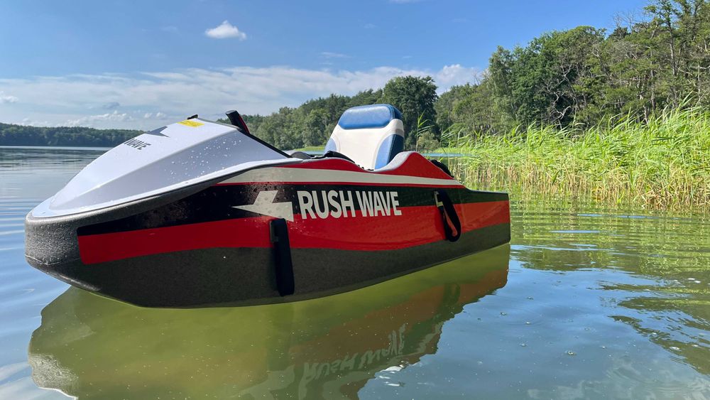 Okazja już po sezonie Łódka elektryczna Rush Wave PL