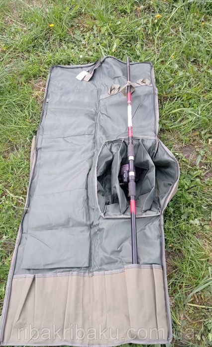 Чехол карповый для 3х складних  удилищ  з катушками   1.45м