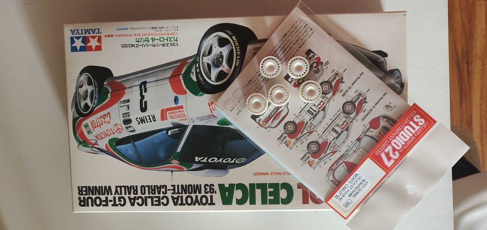 Tamiya Toyota Celica + extras rally 1992