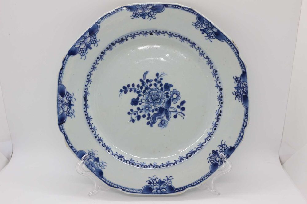 Prato Porcelana Chinesa Companhia das Índias XVIII