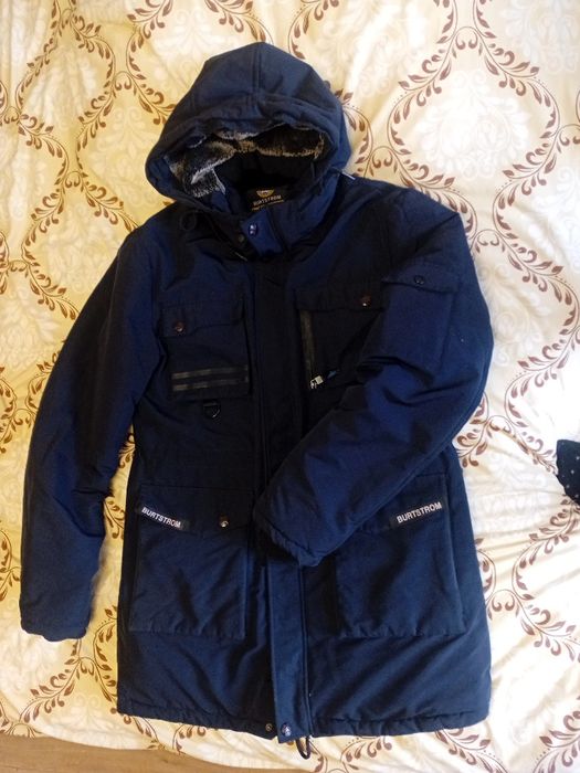 Куртка чоловіча-подовжена, зимова дуже тепла,