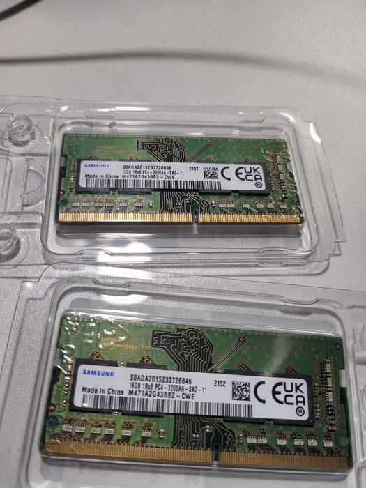 SAMSUNG DDR4 3200 16GB ×2 計 32GB 【動作確認済】 32GB, 2 x Pamięć RAM Samsung 16GB DDR4 3200MHz SODIMM Wrocław