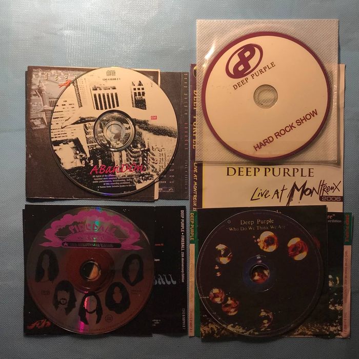 5шт. Deep Purple. Ліцензійні диски музика