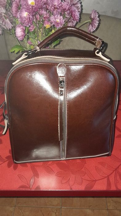 Рюкзак жіночий темно шоколадного кольору